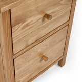 Wooden Bedside Cabinet With 2 Drawers - Coxmoor