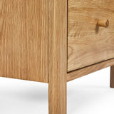 Wooden Bedside Cabinet With 2 Drawers - Coxmoor