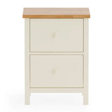 Wooden Bedside Cabinet With 2 Drawers - Coxmoor