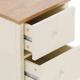 Wooden Bedside Cabinet With 2 Drawers - Coxmoor