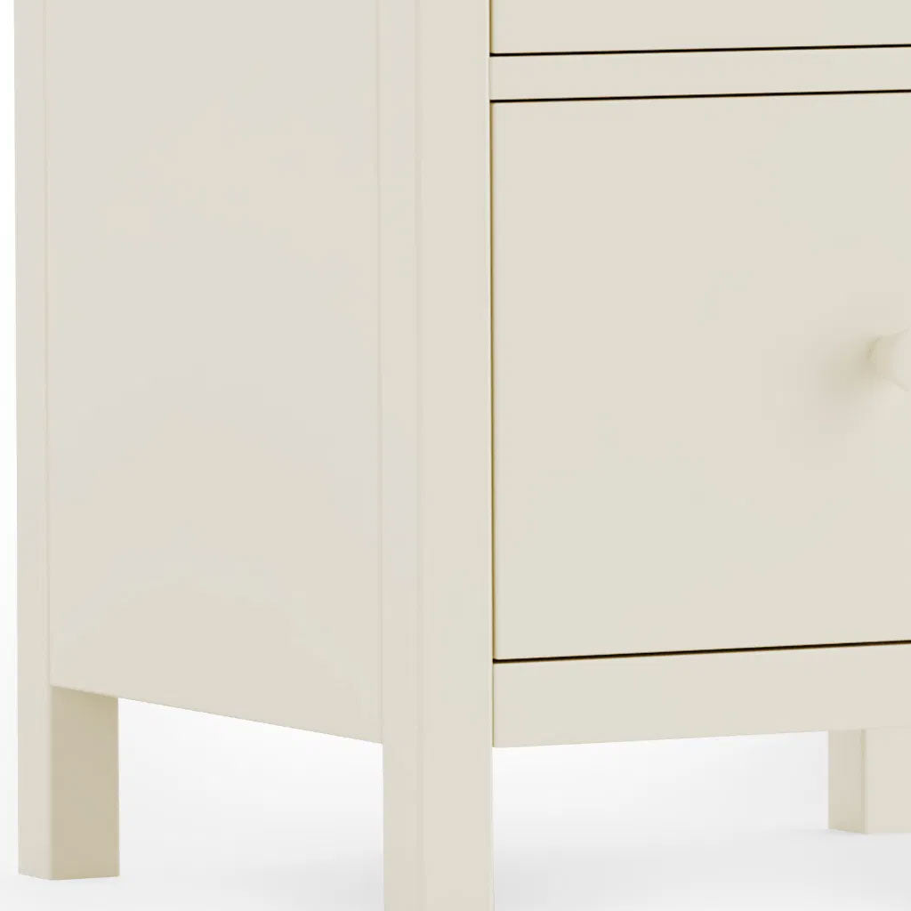 Wooden Bedside Cabinet With 2 Drawers - Coxmoor