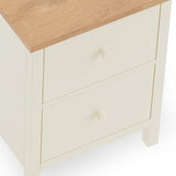 Wooden Bedside Cabinet With 2 Drawers - Coxmoor
