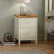 Wooden Bedside Cabinet With 2 Drawers - Coxmoor