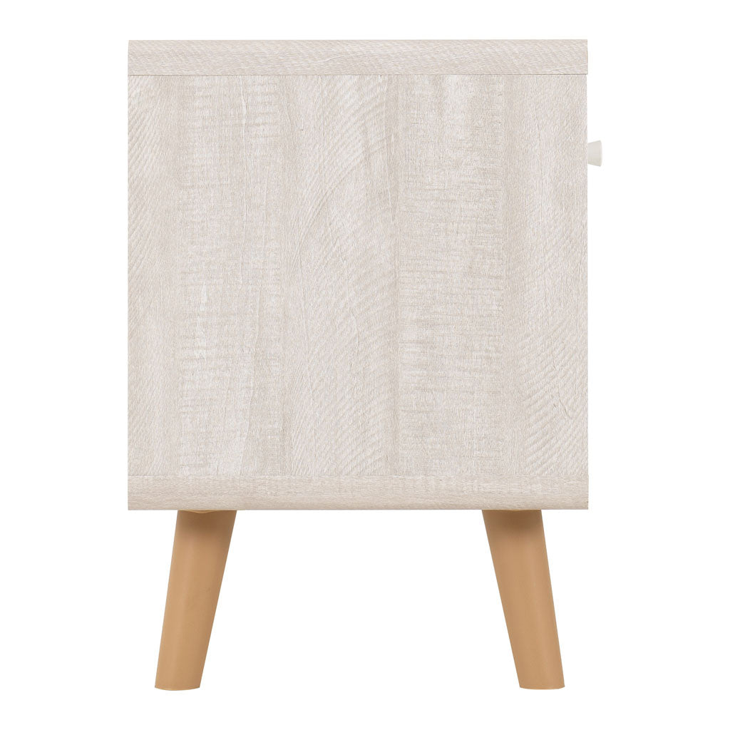 Wooden Bedside Cabinet With 2 Drawers - Dixie