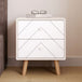 Wooden Bedside Cabinet With 2 Drawers - Dixie