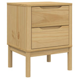 Wooden Bedside Cabinet With 2 Drawers - Floro
