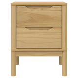 Wooden Bedside Cabinet With 2 Drawers - Floro