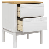 Wooden Bedside Cabinet With 2 Drawers - Floro