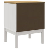 Wooden Bedside Cabinet With 2 Drawers - Floro