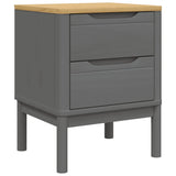 Wooden Bedside Cabinet With 2 Drawers - Floro