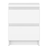 Wooden Bedside Cabinet With 2 Drawers - Fribo