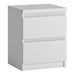 Wooden Bedside Cabinet With 2 Drawers - Fribo