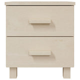 Wooden Bedside Cabinet With 2 Drawers - Hamar