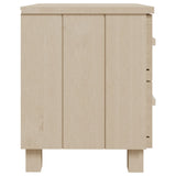 Wooden Bedside Cabinet With 2 Drawers - Hamar