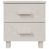 Wooden Bedside Cabinet With 2 Drawers - Hamar