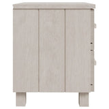 Wooden Bedside Cabinet With 2 Drawers - Hamar