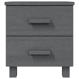 Wooden Bedside Cabinet With 2 Drawers - Hamar