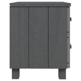 Wooden Bedside Cabinet With 2 Drawers - Hamar