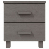 Wooden Bedside Cabinet With 2 Drawers - Hamar