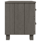 Wooden Bedside Cabinet With 2 Drawers - Hamar