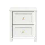 Wooden Bedside Cabinet With 2 Drawers - Ives