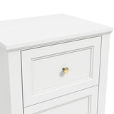 Wooden Bedside Cabinet With 2 Drawers - Ives