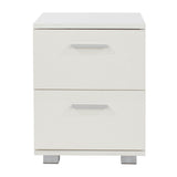 Wooden Bedside Cabinet With 2 Drawers - Lido