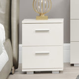 Wooden Bedside Cabinet With 2 Drawers - Lido