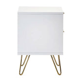Wooden Bedside Cabinet With 2 Drawers - Murano