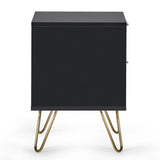 Wooden Bedside Cabinet With 2 Drawers - Murano