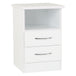 Wooden Bedside Cabinet With 2 Drawers - Nevada