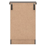 Wooden Bedside Cabinet With 2 Drawers - Nevada