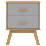 Wooden Bedside Cabinet With 2 Drawers - Olden