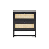 Wooden Bedside Cabinet With 2 Drawers - Padstow