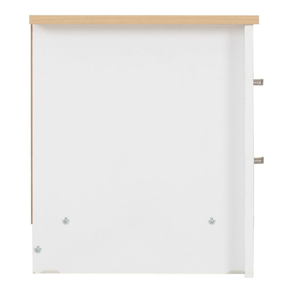 Wooden Bedside Cabinet With 2 Drawers - Portland