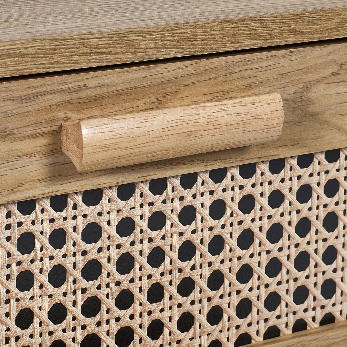 Wooden Bedside Cabinet With 2 Drawers - Sydney