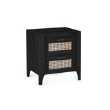 Wooden Bedside Cabinet With 2 Drawers - Sydney