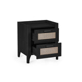 Wooden Bedside Cabinet With 2 Drawers - Sydney