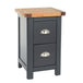 Wooden Bedside Cabinet With 2 Drawers Tall - Dunkeld