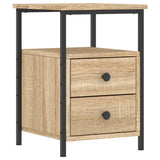 Wooden Bedside Cabinet With 2 Drawers - Vantage Home