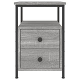 Wooden Bedside Cabinet With 2 Drawers - Vantage Home