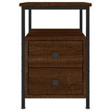 Wooden Bedside Cabinet With 2 Drawers - Vantage Home