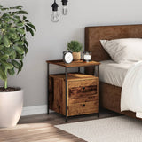 Wooden Bedside Cabinet With 2 Drawers - Vantage Home