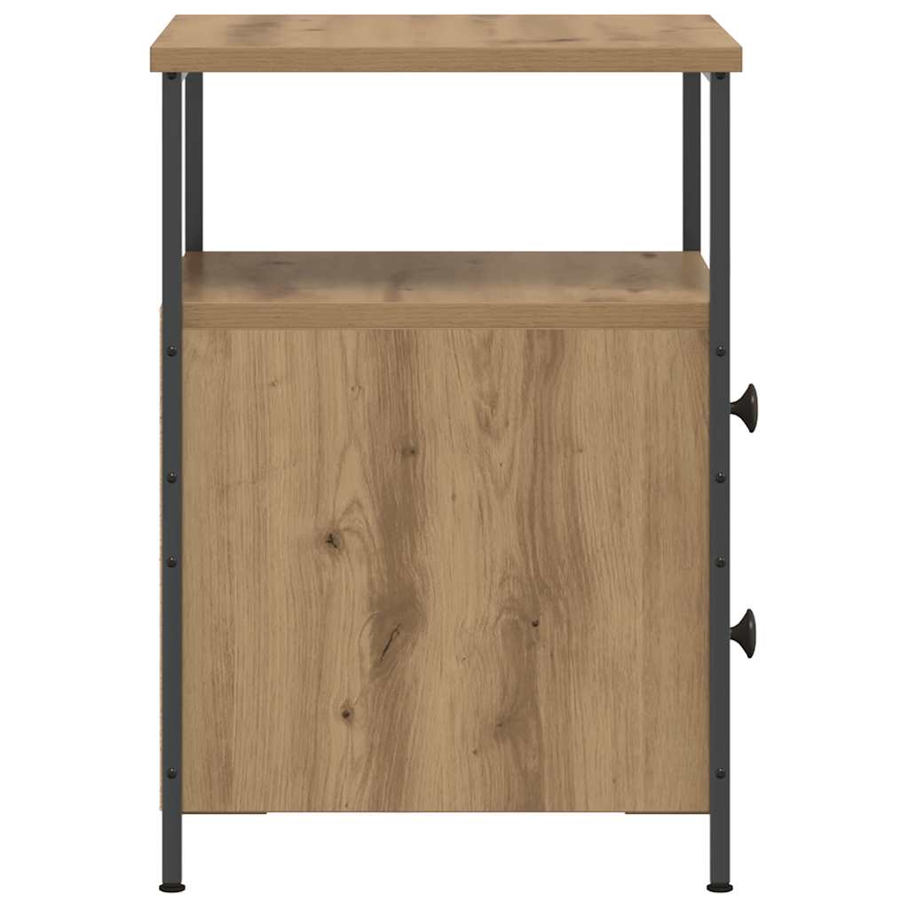 Wooden Bedside Cabinet With 2 Drawers - Vantage Home
