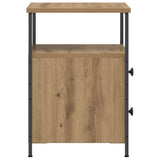 Wooden Bedside Cabinet With 2 Drawers - Vantage Home