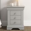 Wooden Bedside Cabinet With 3 Drawers - Bordeaux