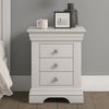 Wooden Bedside Cabinet With 3 Drawers - Bordeaux