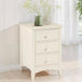 Wooden Bedside Cabinet With 3 Drawers - Cameo