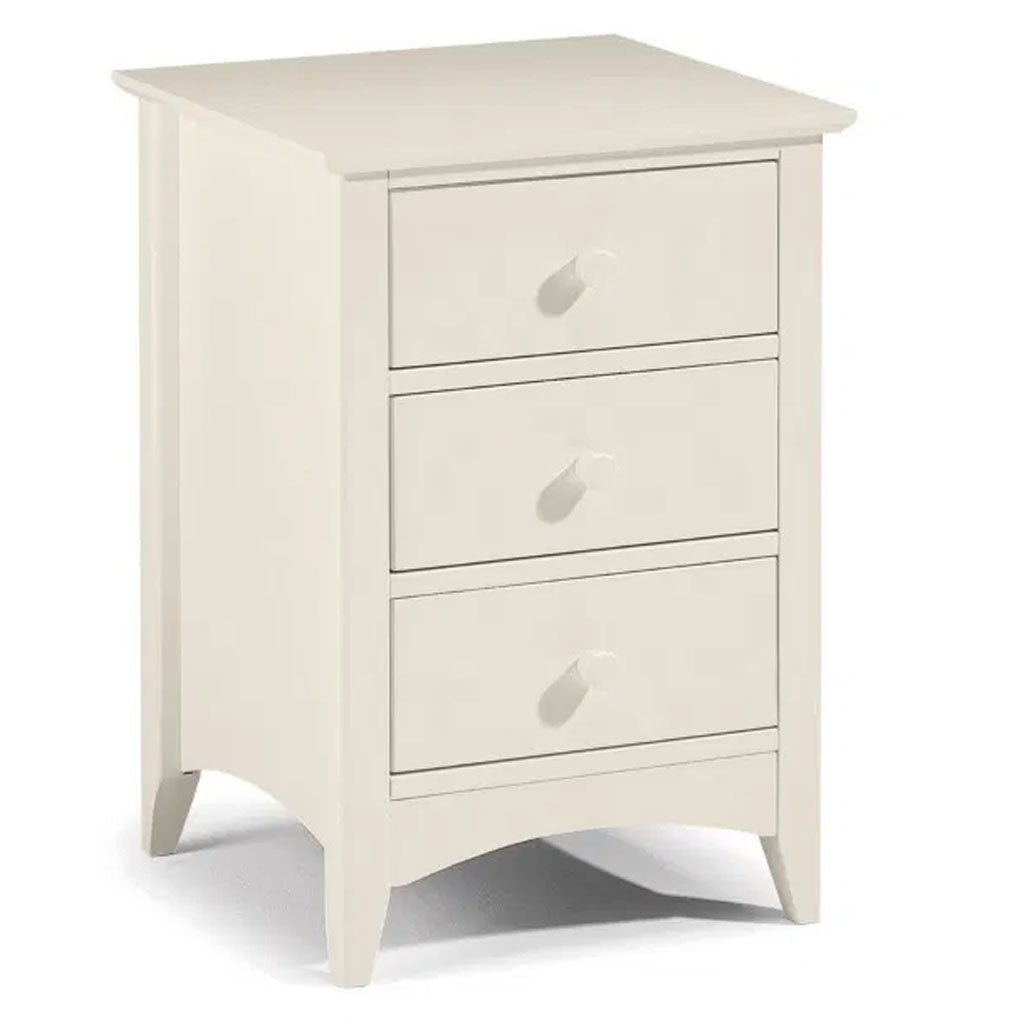 Wooden Bedside Cabinet With 3 Drawers - Cameo