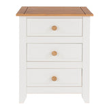 Wooden Bedside Cabinet With 3 Drawers - Capri